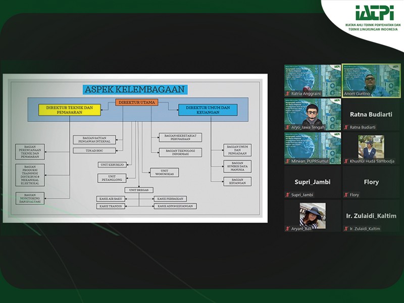 WEBINAR PENGELOLAAN SISTEM PENYEDIAAN AIR MINUM REGIONAL (TINJAUAN ASPEK TEKNIK DAN NON TEKNIS MELALUI STUDI KASUS SPAM REGIONAL JAWA TENGAH