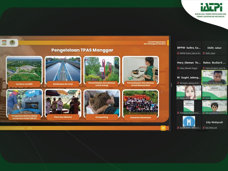 WEBINAR PERMASALAHAN, PERENCANAAN DAN PROSES IMPLEMENTASI DALAM PENGELOLAAN SAMPAH YANG BERKELANJUTAN