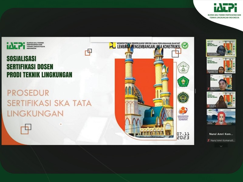 SOSIALISASI PENGAJUAN SKA BIDANG TATA LINGKUNGAN