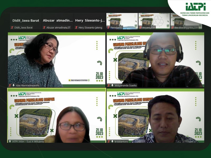 WEBINAR PENGELOLAAN SAMPAH: PERENCANAAN DAN PEMBELAJARAN PEMROSESAN AKHIR SAMPAH