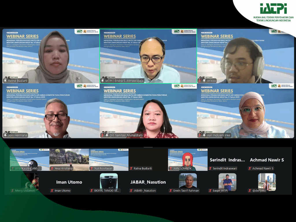 IATPI Bahas Kesiapan Infrastruktur Sanitasi Hadapi Perubahan Baku Mutu Air Limbah Domestik