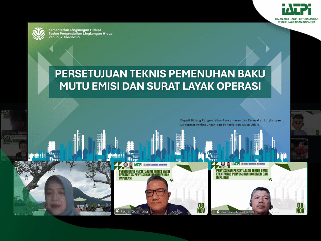 IATPI-BKTL PII Selenggarakan Webinar Penyusunan Persetujuan Teknis Emisi