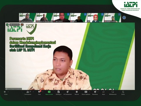 F G D Peranserta IATPI dalam Mendukung Implementasi Sertifikasi Jasa Kompetensi Kerja oleh LSP Teknik Lingkungan IATPI