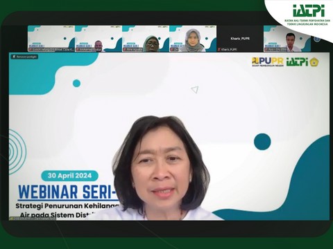 WEBINAR BIDANG PENYEHATAN LINGKUNGAN DIREKTORAT BINA TEKNIK PERMUKIMAN DAN PERUMAHAN TAHUN ANGGARAN 2024 SERI 1 “STRATEGI PENURUNAN KEHILANGAN AIR PADA SISTEM DISTRIBUSI AIR MINUM KAWASAN PERKOTAAN”