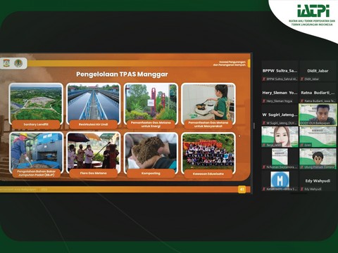 WEBINAR PERMASALAHAN, PERENCANAAN DAN PROSES IMPLEMENTASI DALAM PENGELOLAAN SAMPAH YANG BERKELANJUTAN