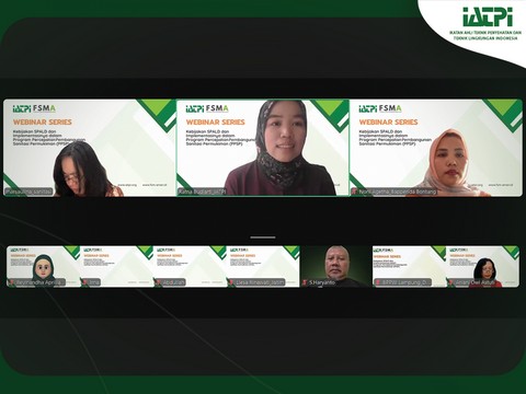 IATPI bersama FSMA Menyelenggarakan Webinar Series Sistem Pengelolaan Air Limbah Domestik Setempat (SPALD-S)