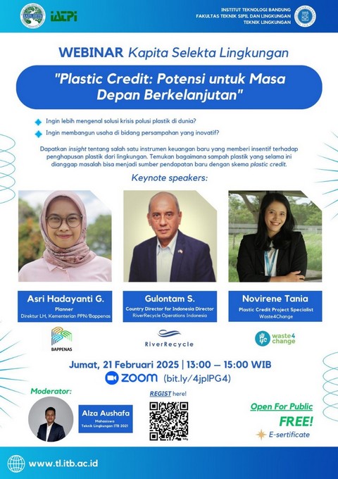 Webinar Kapita Selekta Lingkungan “Plastic Credit: Potensi untuk Masa Depan Berkelanjutan”
